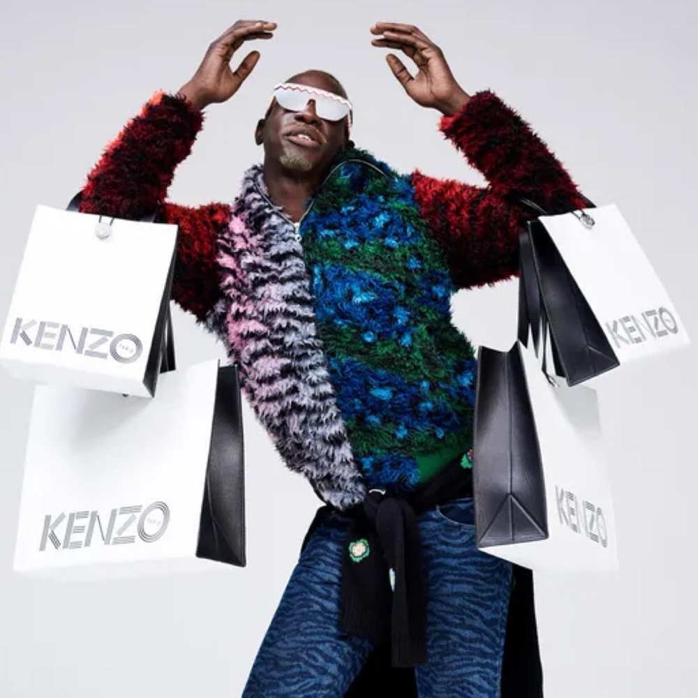 Kenzo x H&M SS16 Full Zip Fur Tiger Fleece Hooded Jacket Sz M